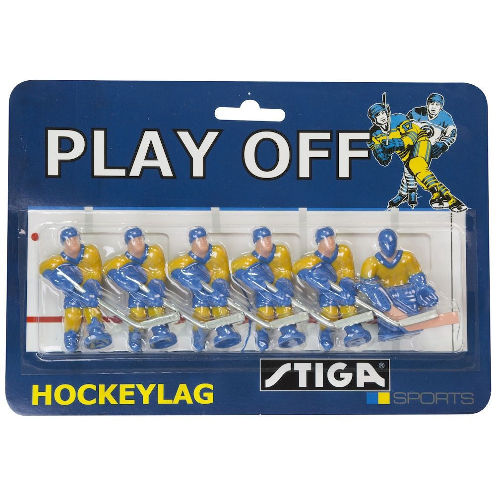 Sweden Replacement Players Team Pack for Table Top Rod Hockey Game, 6-pk