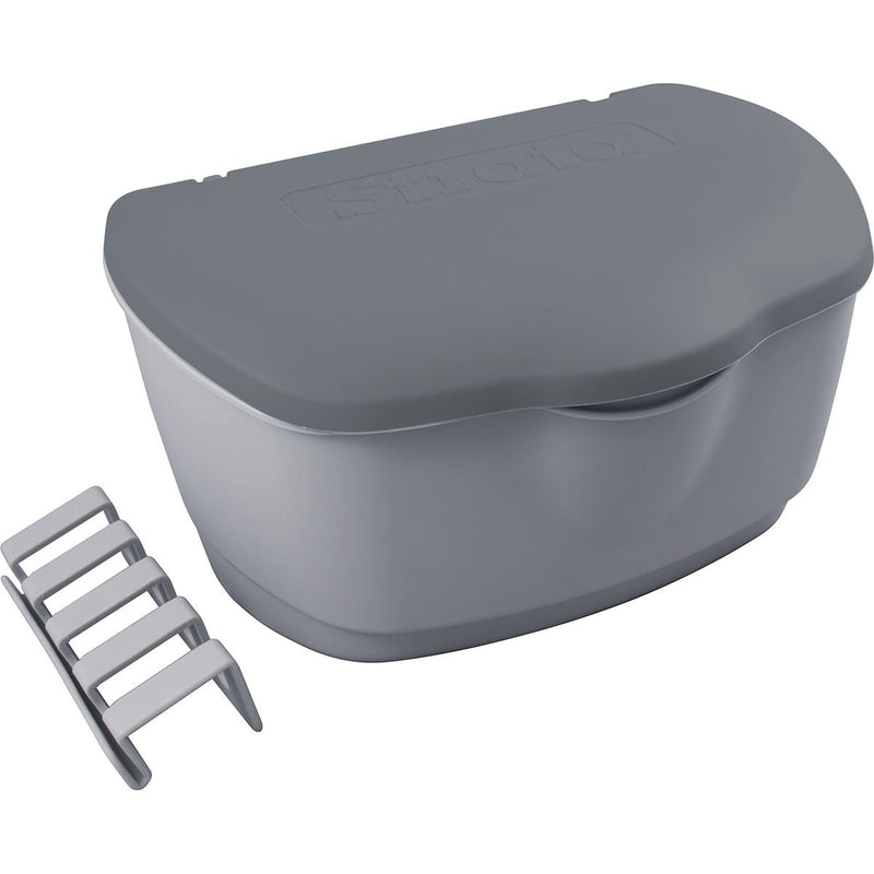 Plastic Clothespin Box, Grey B455