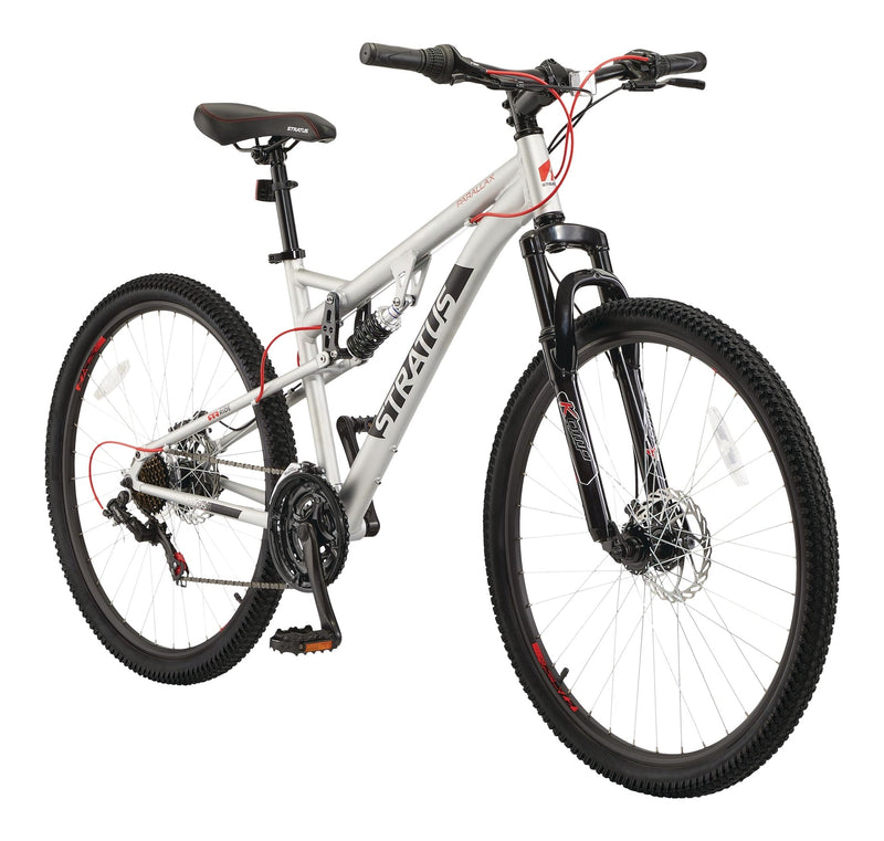 Parallax Dual-Suspension Mountain Bike, 27.5-in Wheel, Silver S4871
