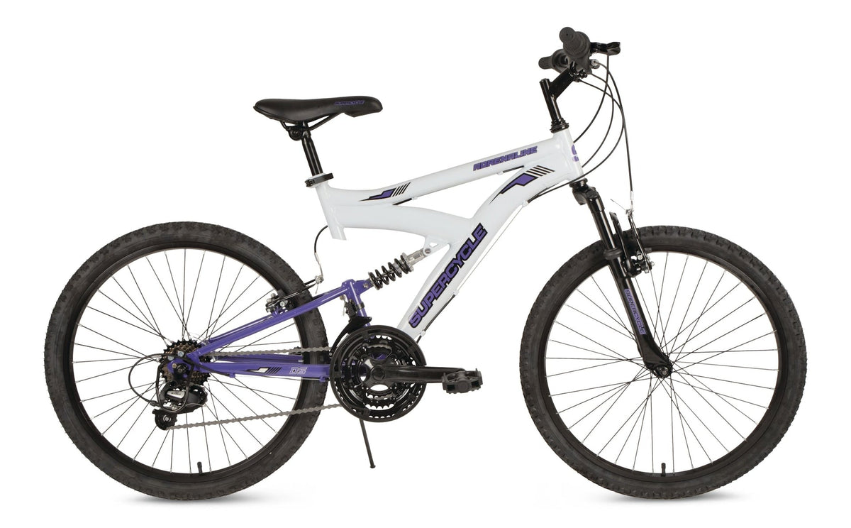 Adrenaline Youth DS Mountain Bike 24-in, White