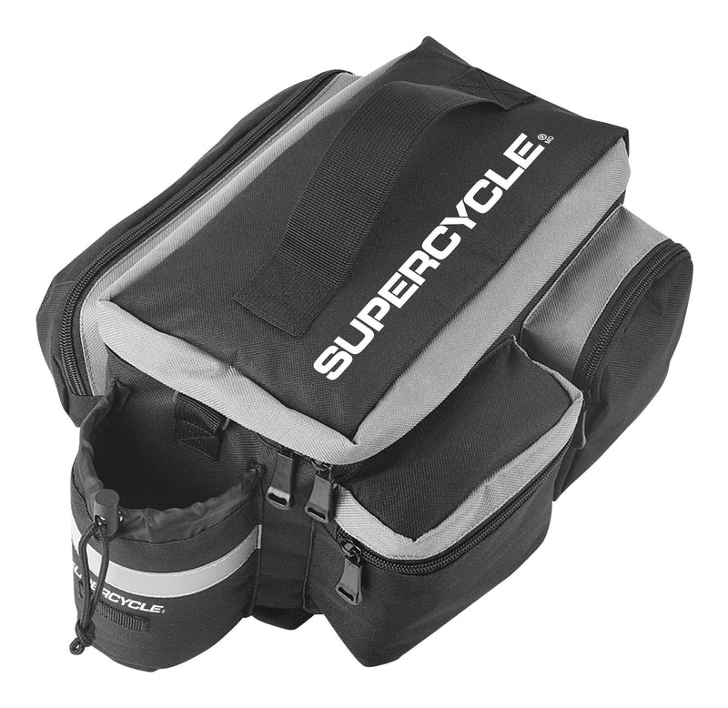 Rack Top Bike Bag withAluminum Foil & Reflective Strip, 8L, Black U7027