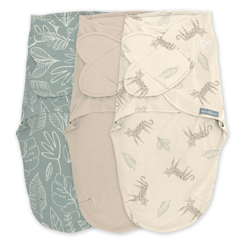 Original Swaddle Adjustable Baby Wrap with Quick Change, Born Free, Size S/M, Ages 0-3m, 3-pk D1336