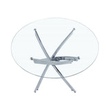 Star Glass Round Dining Table