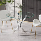 Star Glass Round Dining Table