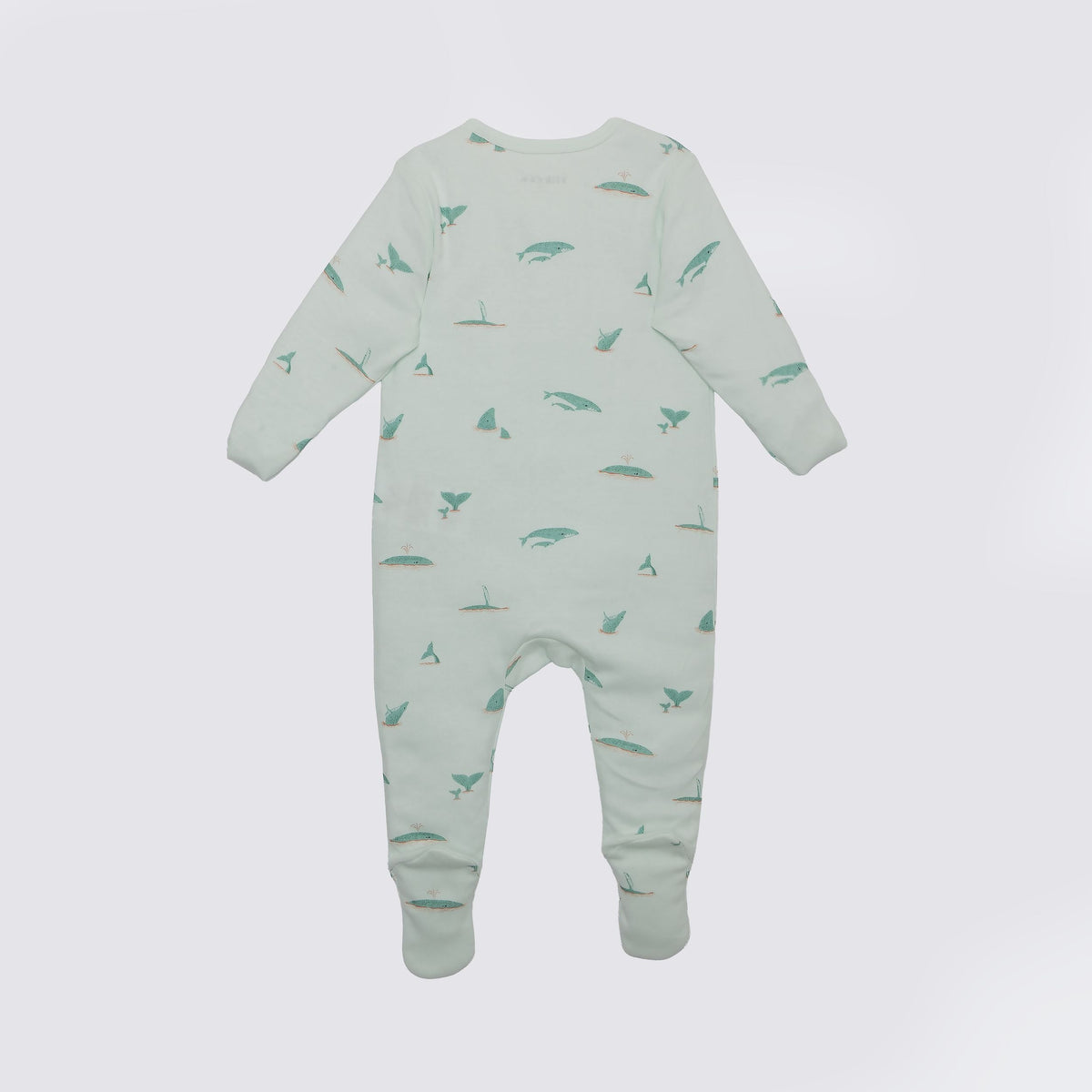 Whale Print Premium Organic Cotton Play and Grow Zippy, Various Sizes