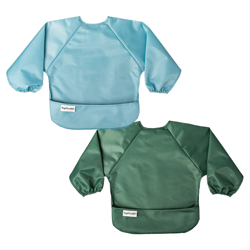 Mess-Proof Apron Bibs, Slate/Olive, 2-pk C6894