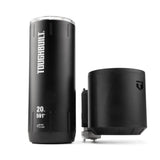 Stainless Steel Tumbler & Holder, 20-oz