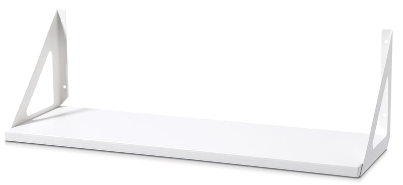 Align Floating Dual Bracket Shelf Kit, White, 8 x 24-in H4871