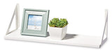 type A Align Floating Dual Bracket Shelf Kit, White, 8 x 24-in