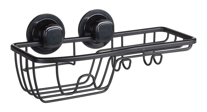 Aluminum Combo Suction Shower Caddy/Basket with Hook, Assorted Mounting Y3354