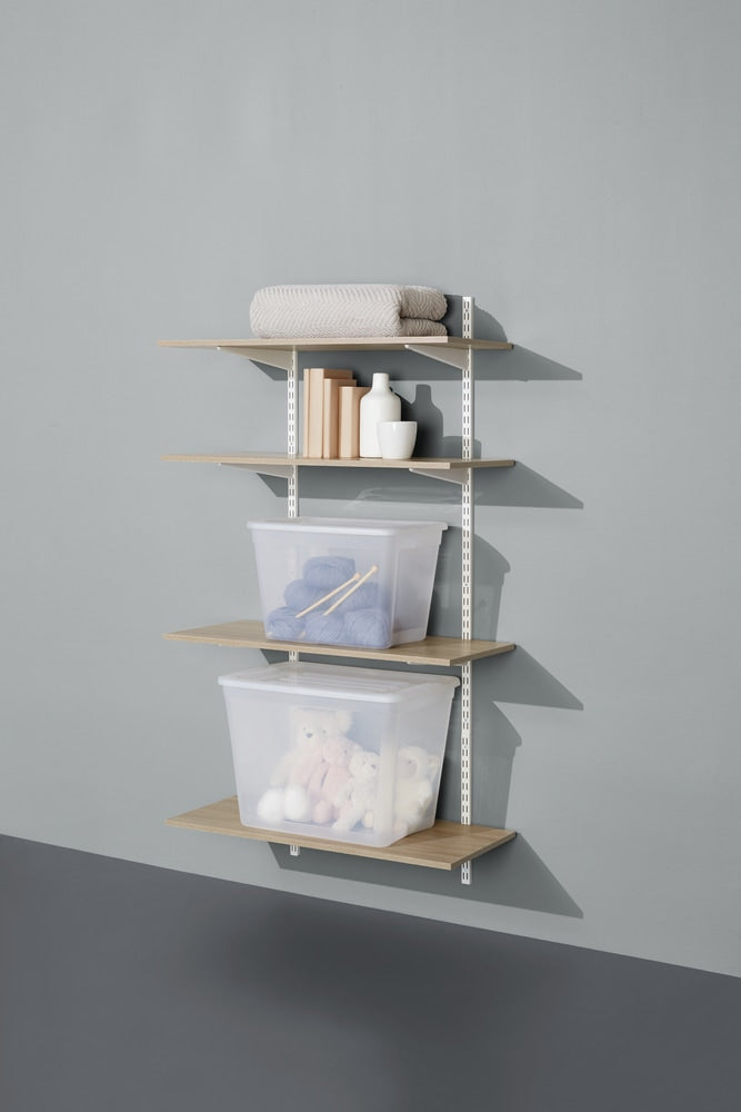 type A Floating Wall Shelf Board, Oak Sonoma Finish, 16 x 35-in
