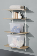 type A Floating Wall Shelf Board, Oak Sonoma Finish, 16 x 35-in