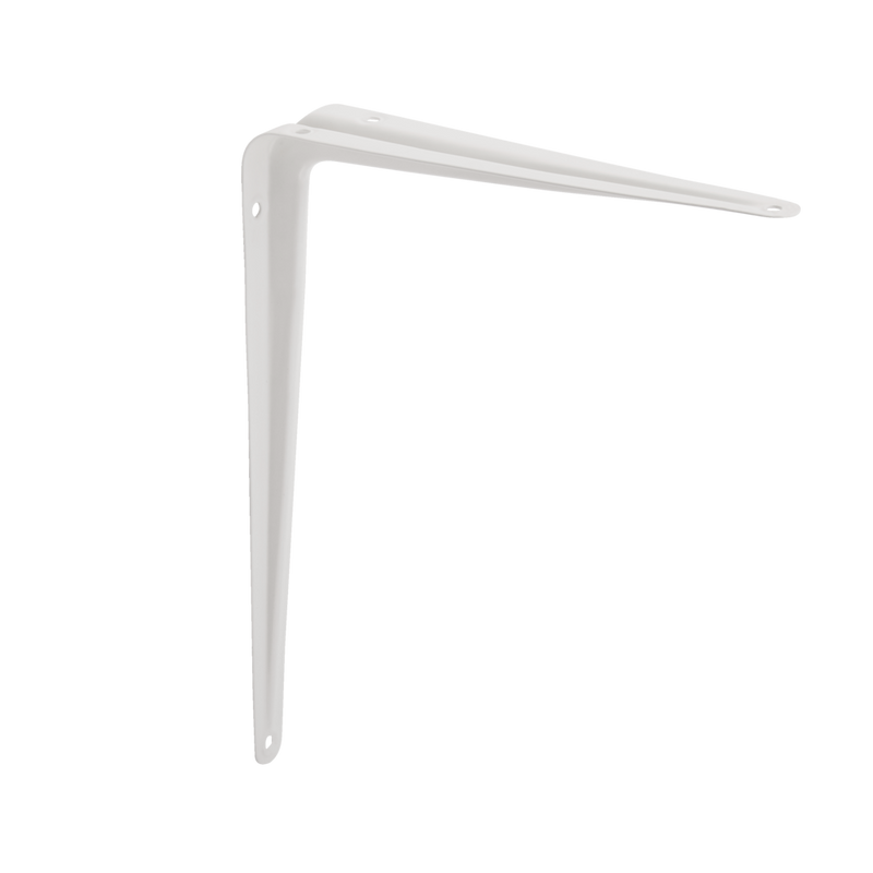 Light-Duty Shelf Bracket, White, 10 x 12-in E8602