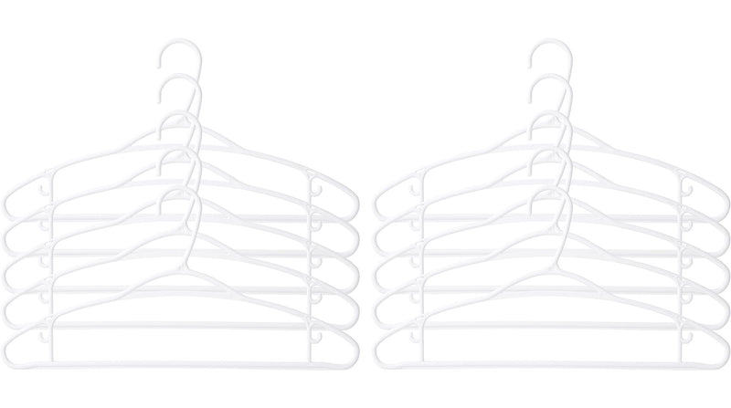 Plastic Slim Hangers, 10-pk Z5351