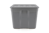 type A Solid Storage Tote with Wheels, 80-L