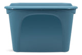 type A Stackable Storage Box with Lid, 72-L, Blue