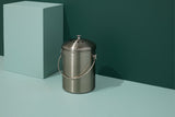 type A Stainless Steel Circular Compost Bin, 4-L