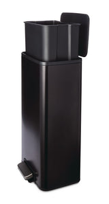 type A Wide Stainless Steel Step Trash/Garbage Bin, 30-L