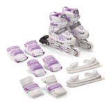 Switchers Ice/Inline Skates with Pad Set, Purple, Youth