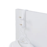 Plastic 2-Hook Over the Door Hook, White, 10-in