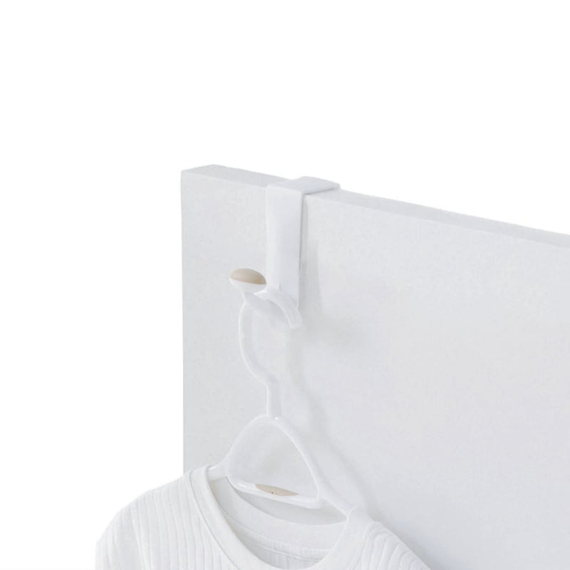 Plastic Single Over the Door Hook, White, 7.5-in V8718