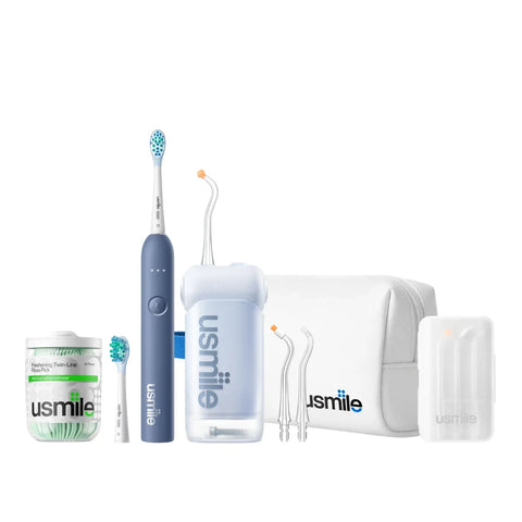 usmile C10 Water Flosser x P10 S Electric Toothbrush Travel Pack