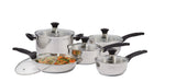 Everyday Series Premium Stainless Steel Cookware Set, Dishwasher & Oven-Safe, 10-pc