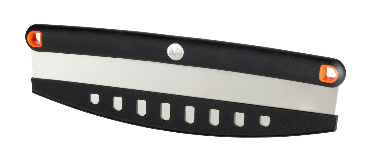 Stainless Steel Pizza Rocker Knife with Protective Sheath