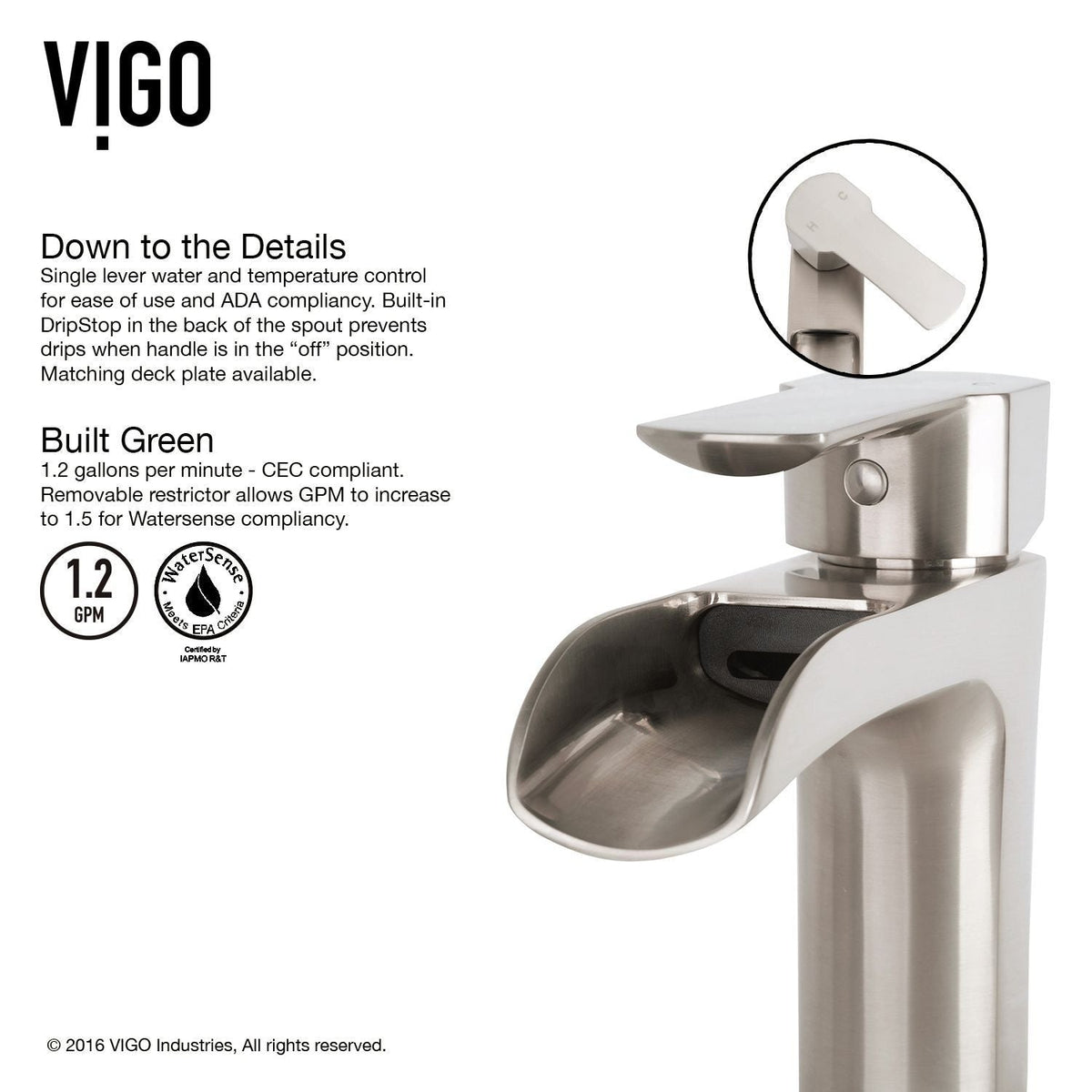 Hibiscus White Bathroom Sink/Basin Set with Niko Faucet and Square Composite Vessel