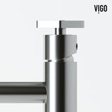 Magnolia White Bathroom Sink/Basin Set with Ruxton Faucet and Rectangular Composite Vessel
