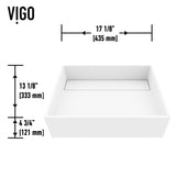 Montauk White Bathroom Sink/Basin Set with Amada Faucet and Rectangular Composite Vessel