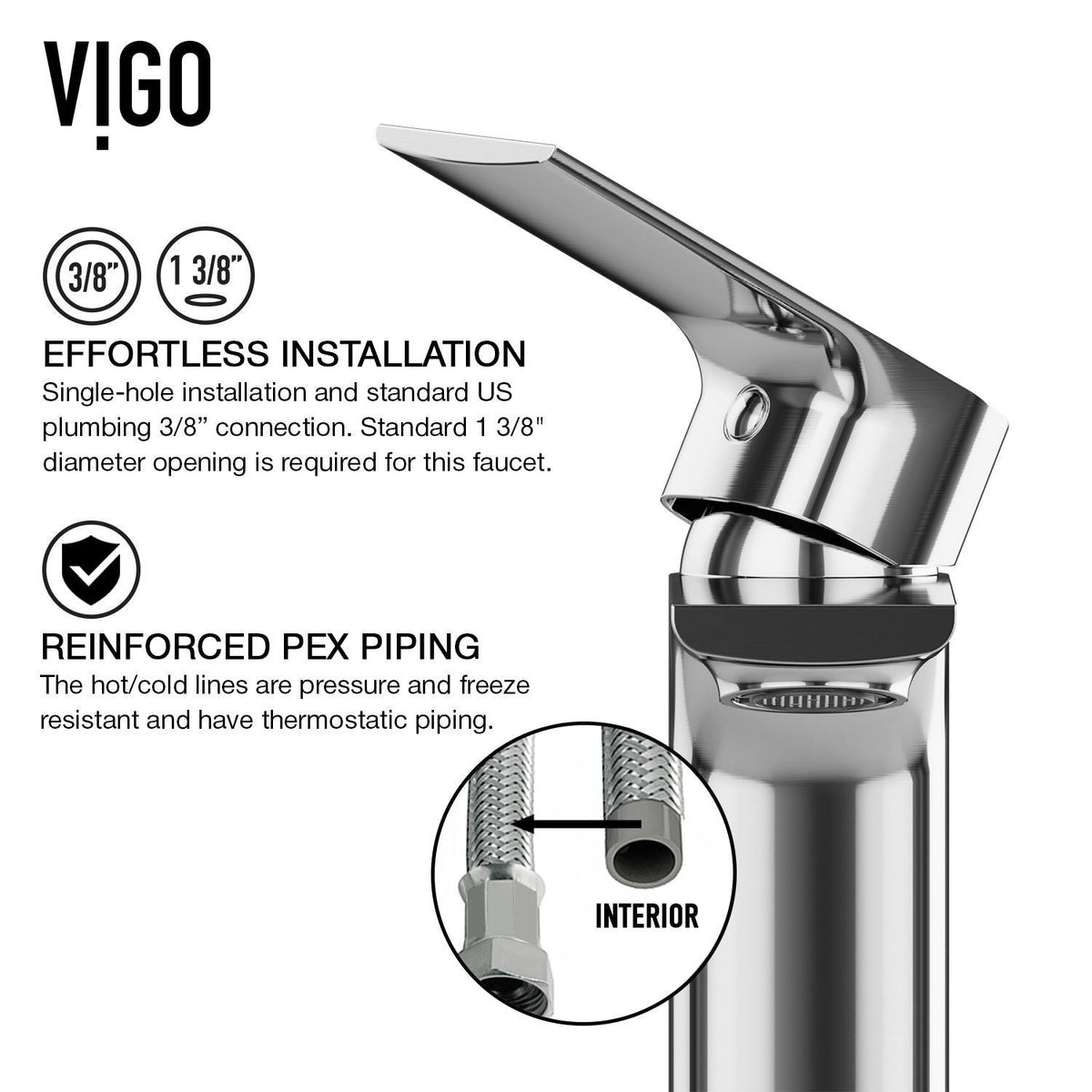 Norfolk Single Handle Vessel Single Hole Bathroom Sink Faucet, WaterSense Certified, Chrome