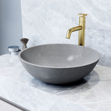Ravenna Gothic 16x16-in Deep Grey Bathroom Sink/Basin with Round Vessel