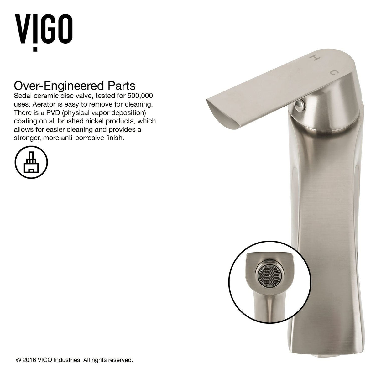 White Frost White Bathroom Sink/Basin Set with Linus Faucet and Round Glass Vessel