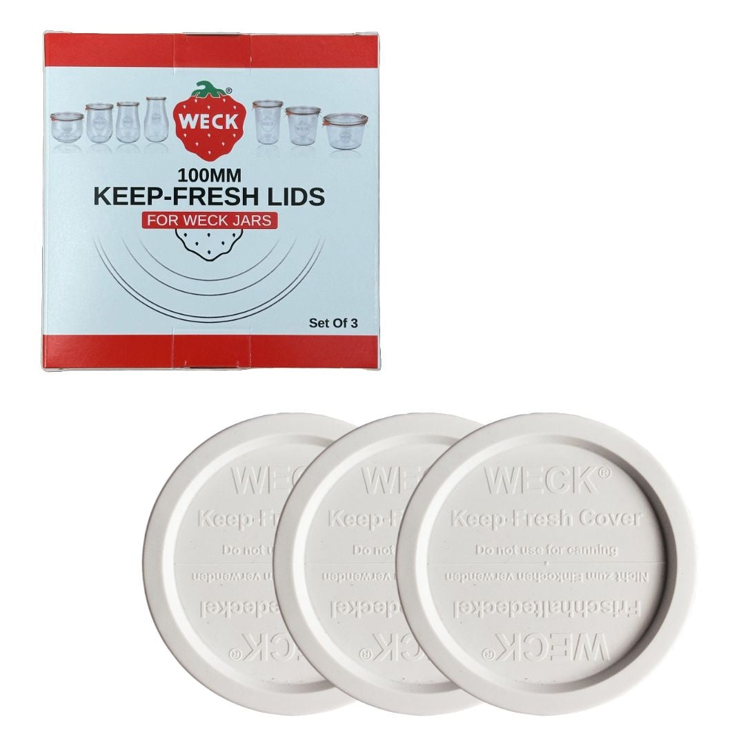 100mm Keep Fresh Lids for Jars, BPA-Free, 3-pk
