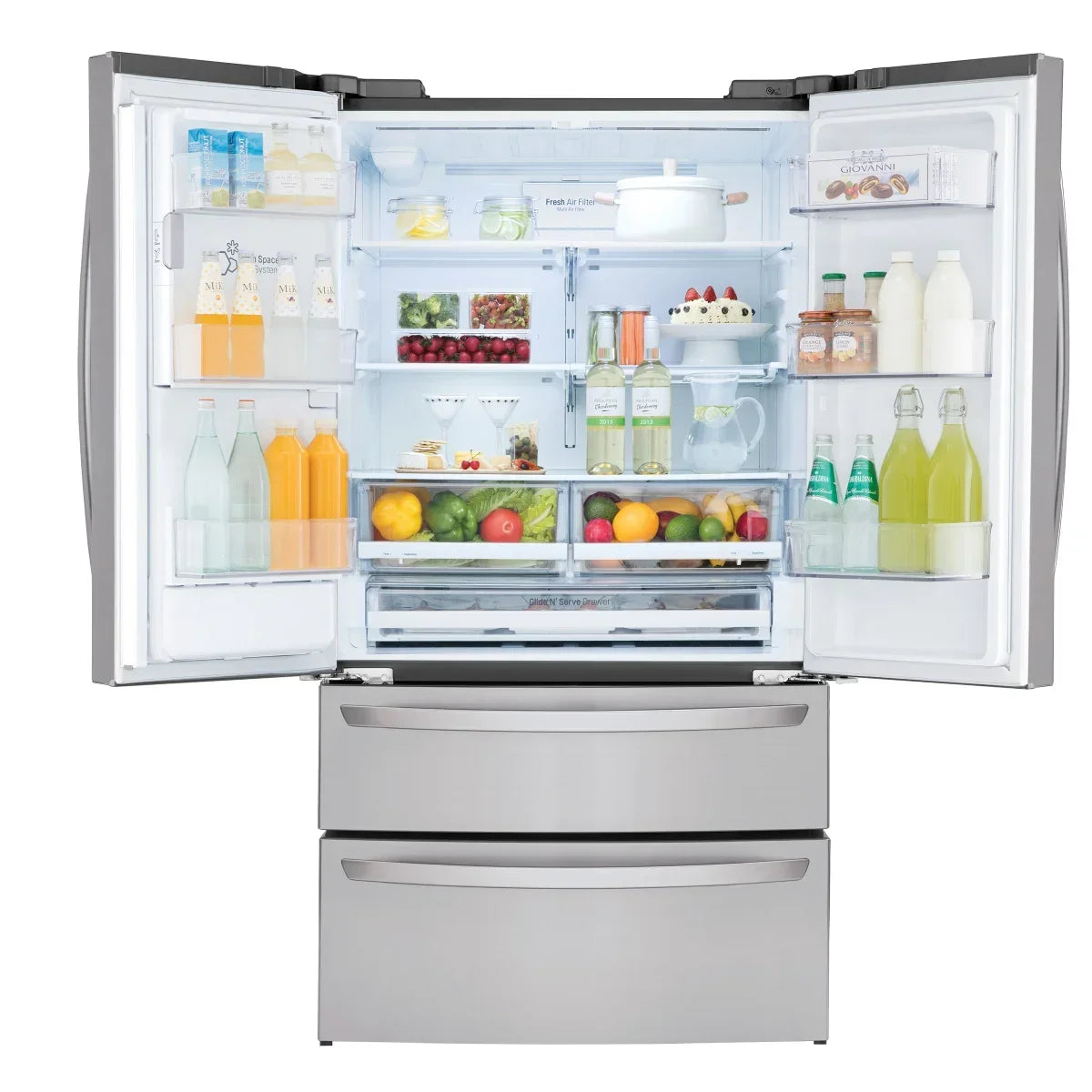 Whirlpool 36 in. 31 cu ft. Stainless Steel French Door Refrigerator with Ice Maker
