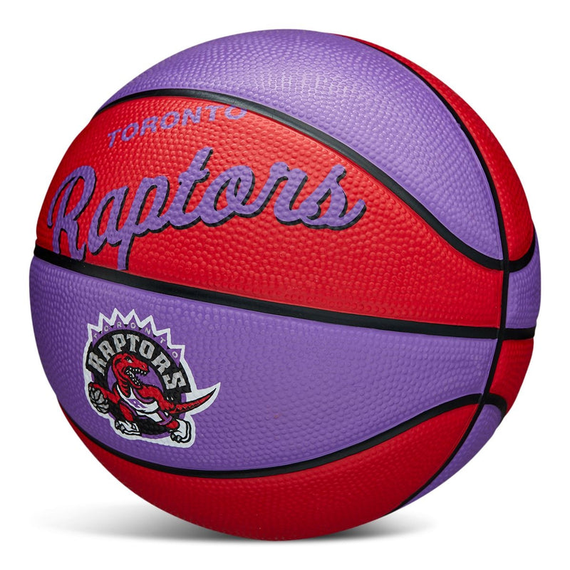 Kids' Mini Outdoor Basketball, Size 3 (22.5-in), Purple/Red D8894