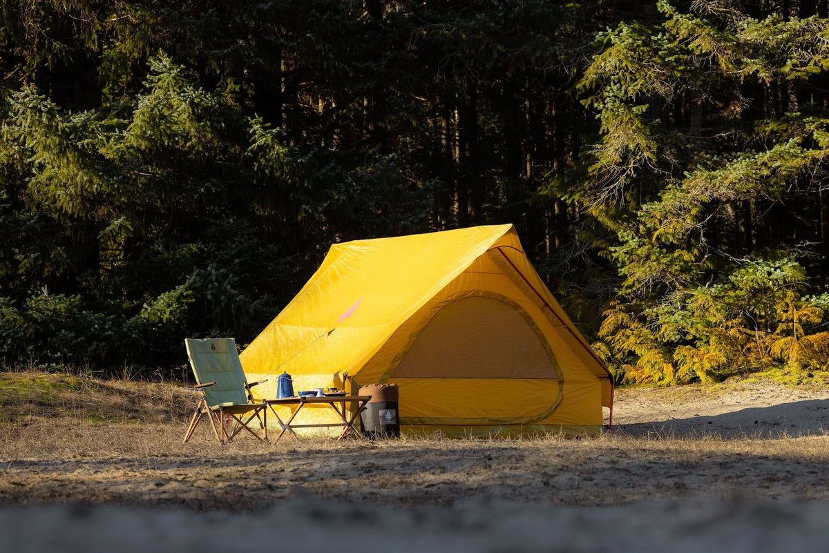 Woods Heritage A-Frame 3-Season, 6-Person Camping Tent with 2-Doors, Rain Fly & Carry Bag