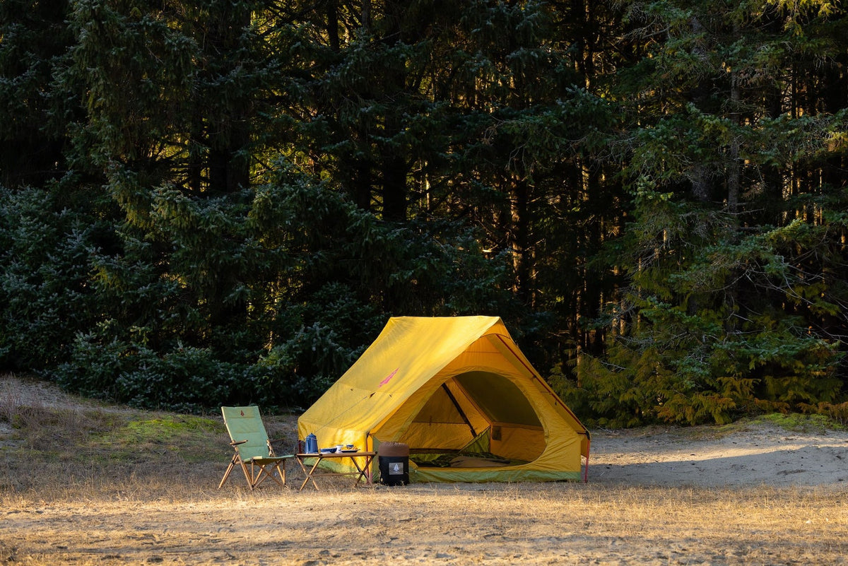 Woods Heritage A-Frame 3-Season, 6-Person Camping Tent with 2-Doors, Rain Fly & Carry Bag