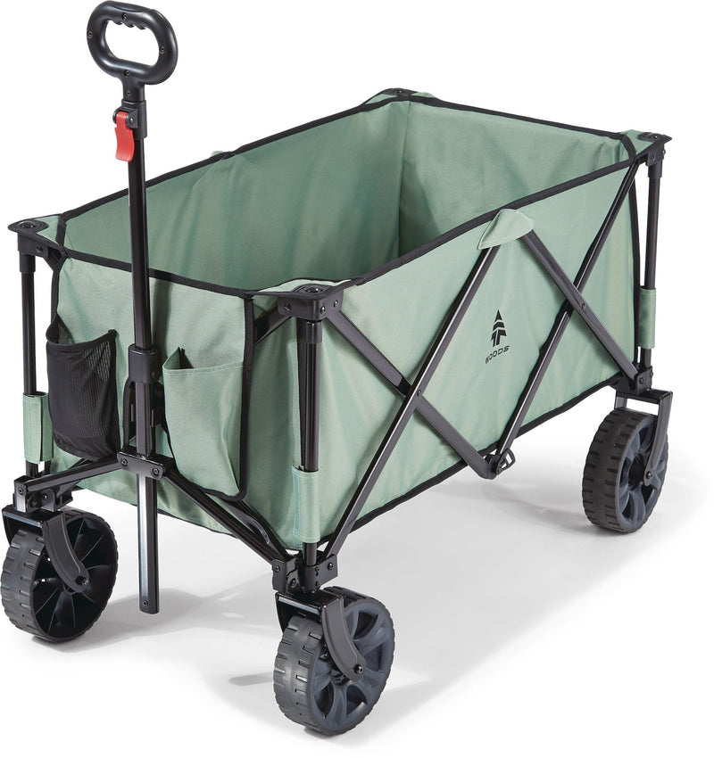 Outdoor Collapsible Folding Utility Adventure Hauler Wagon with Carry Bag, 225-lb Capacity, Sea Foam S6265