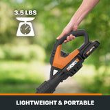 WG545.9 20V Power Share Cordless Air Leaf Blower/Sweeper, Tool Only