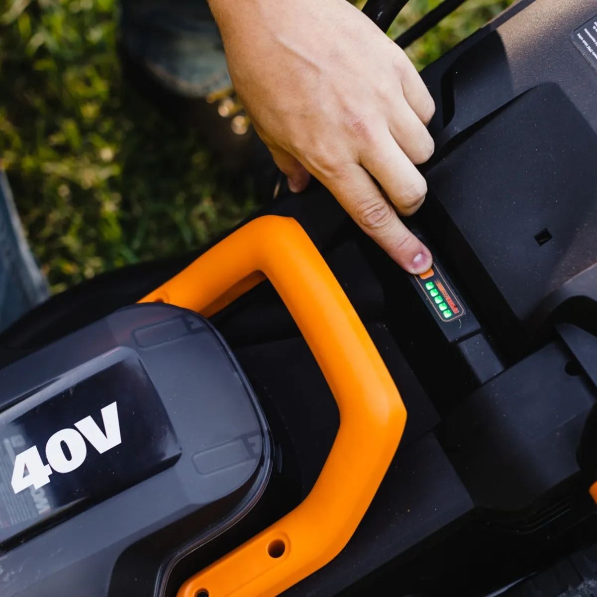 WG779 40V Power Share Cordless Mulching Poly Lawn Mower, 14-in