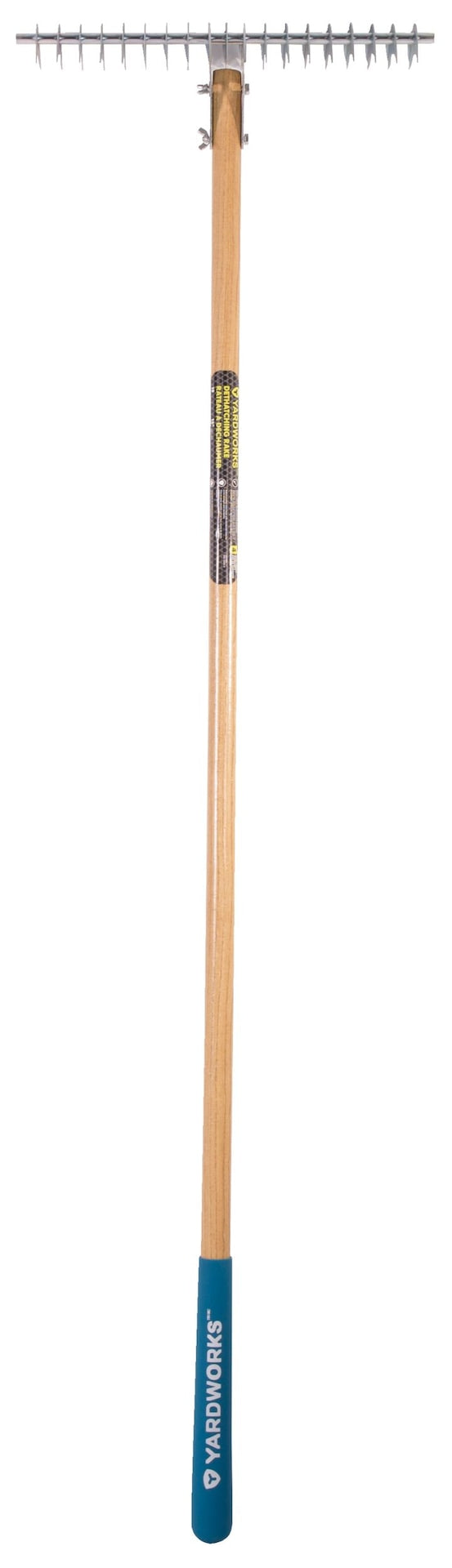 15-in Wide Metal 19-Tine Thatch Rake, 54-in Ash Wood Shaft K4641