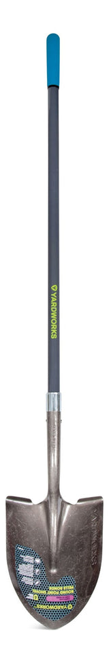 Ergo Steel Round-Point Long-Handle Shovel, 57-in Fibreglass Shaft