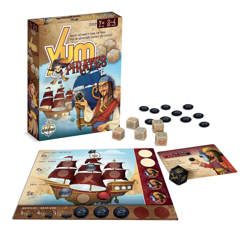 Yum Pirate Family Board Game, French, Ages 7+ F1573