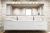 Bryant 3-Light Vanity Light, Black with Opal Shade